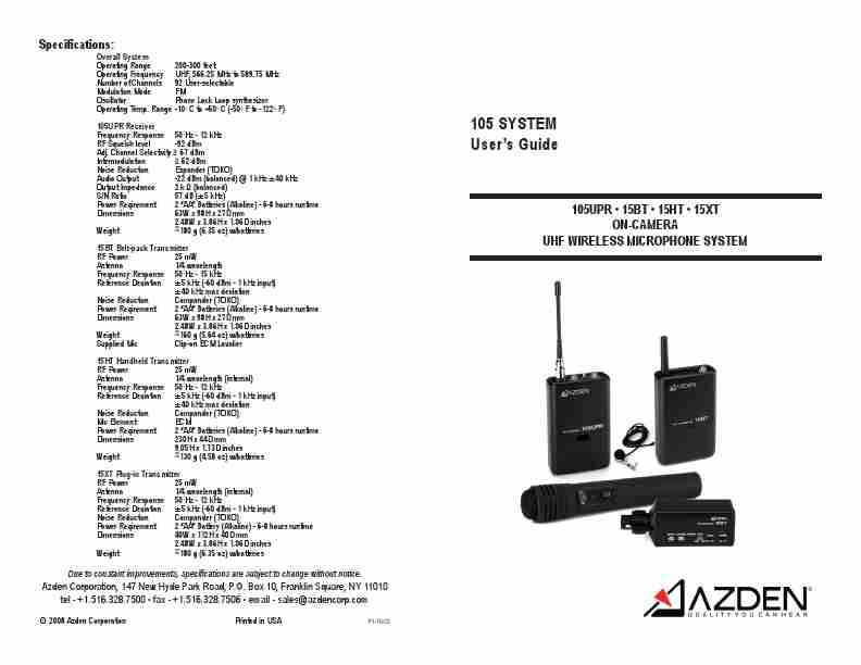 Azden Microphone 105LH-page_pdf